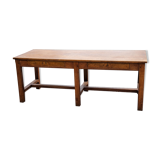 Oak farmhouse table 6 feet 2 drawers 200cm