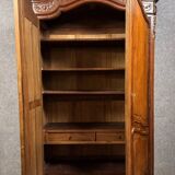 Louis XV style mahogany shell cabinet circa 1850