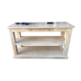 Table de drapier console etagère