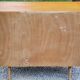 Vintage chest of drawers in golden blond oak legs compass and fins 3 drawers from the 50s