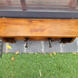 Walnut coat rack and hat rack