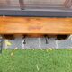 Walnut coat rack and hat rack