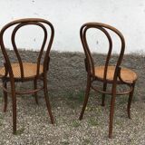 Paire de chaise fischel made in Austria bois courbé