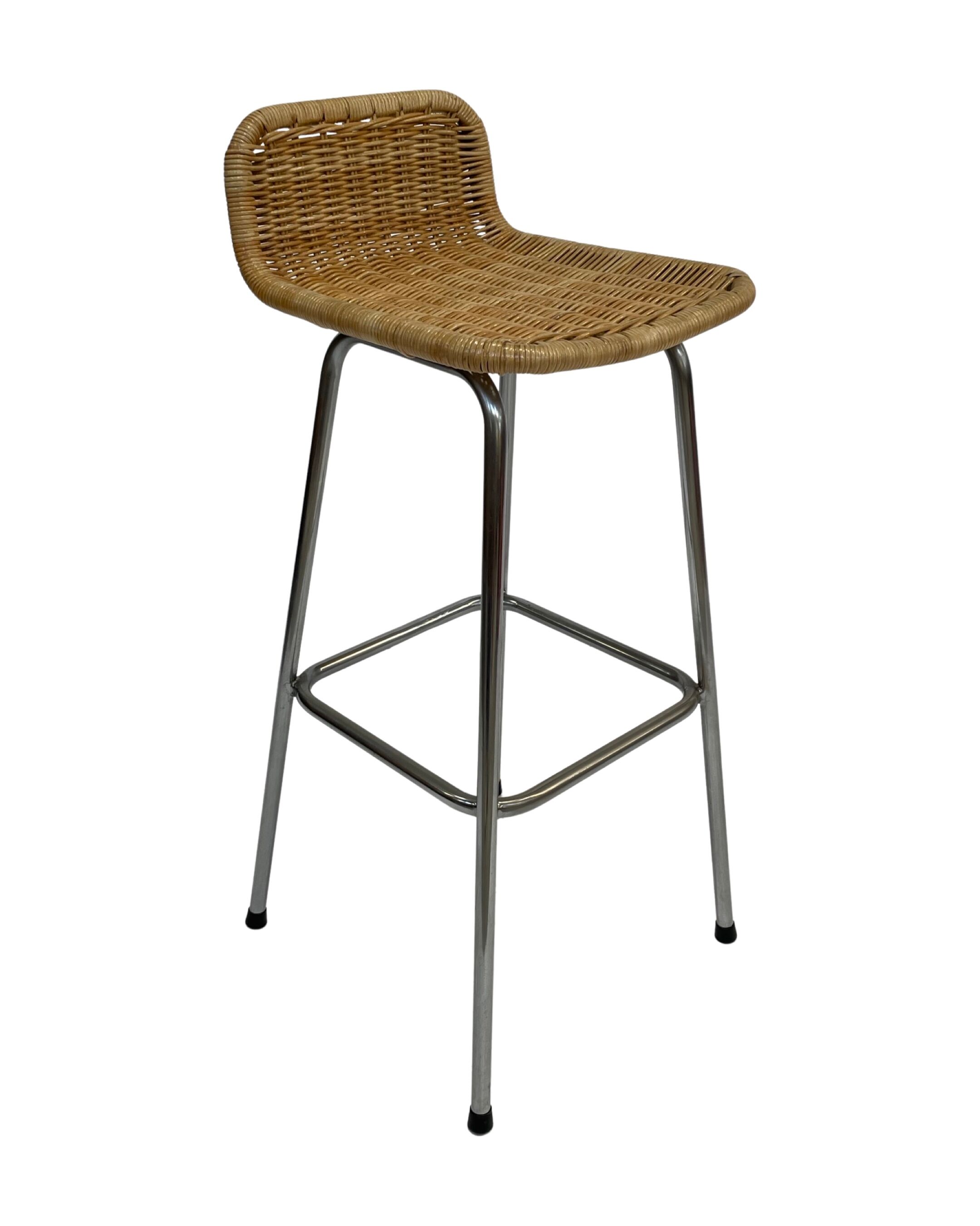 Vintage stool barstool Dirk van Sliedregt Rohe Noordwolde