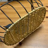 Apple decorative wicker iron basket 🍎