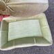 Pouf very large footrest old ottoman stool Art Deco 1940