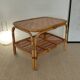 Vintage rattan coffee table from the 70s - organic lines, Riviera spirit.
