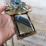 Old mirror in Talosel student Line Vautrin signed Lemanceau