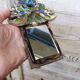 Old mirror in Talosel student Line Vautrin signed Lemanceau