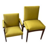 Reclining chairs in armchairs