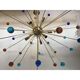 Italian Multicolored “Star” Murano Glass Sputnik Chandelier