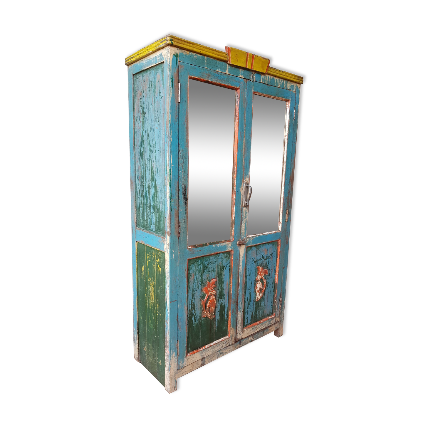 Burmese teak cupboard cabinet