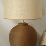 Vintage 70's natural rope lamp base