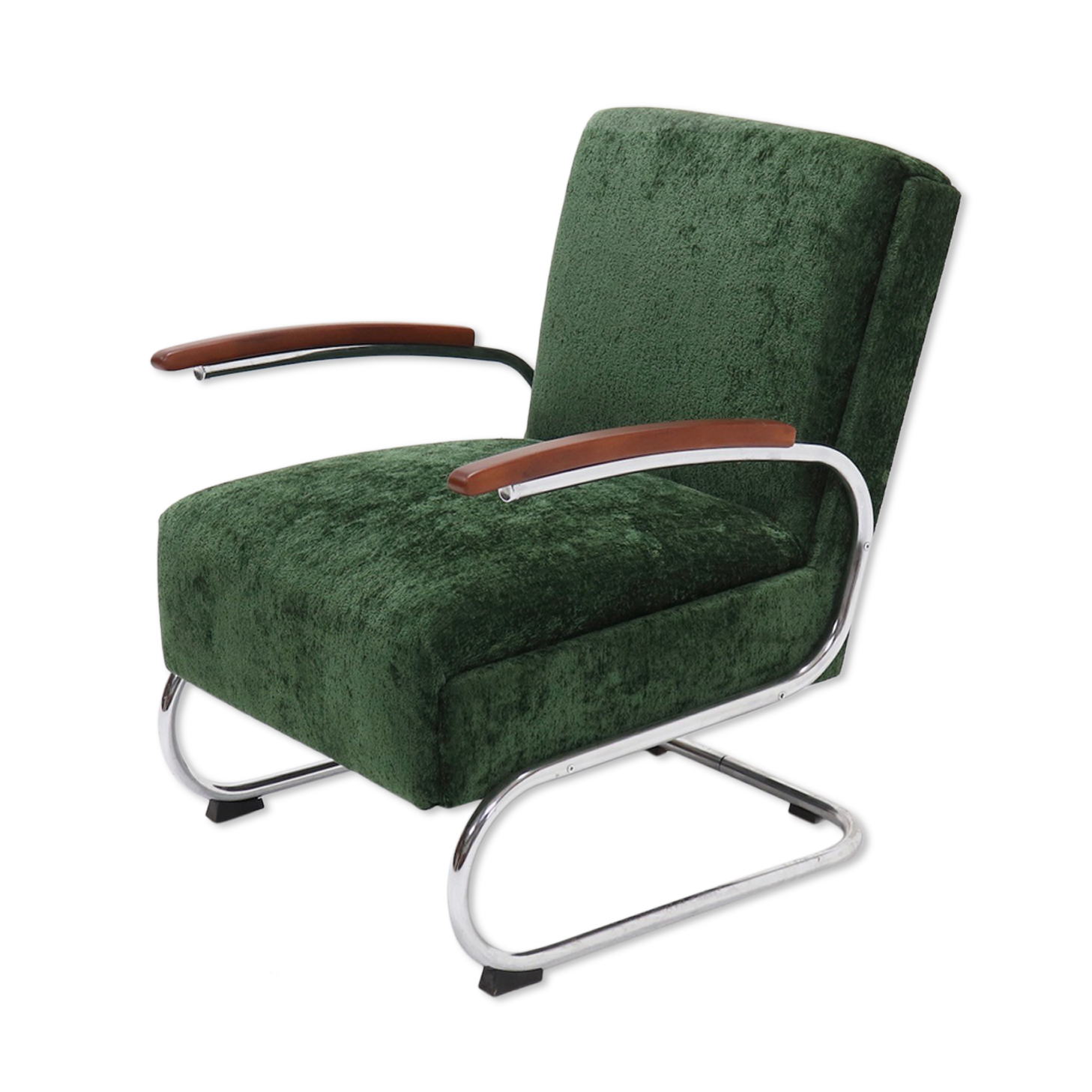 Fauteuil tubulaire Bauhaus par W. Gispen pour Mücke Melder années 1930