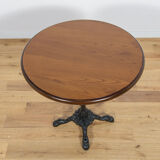 Table basse en fonte et bois, Art Nouveu