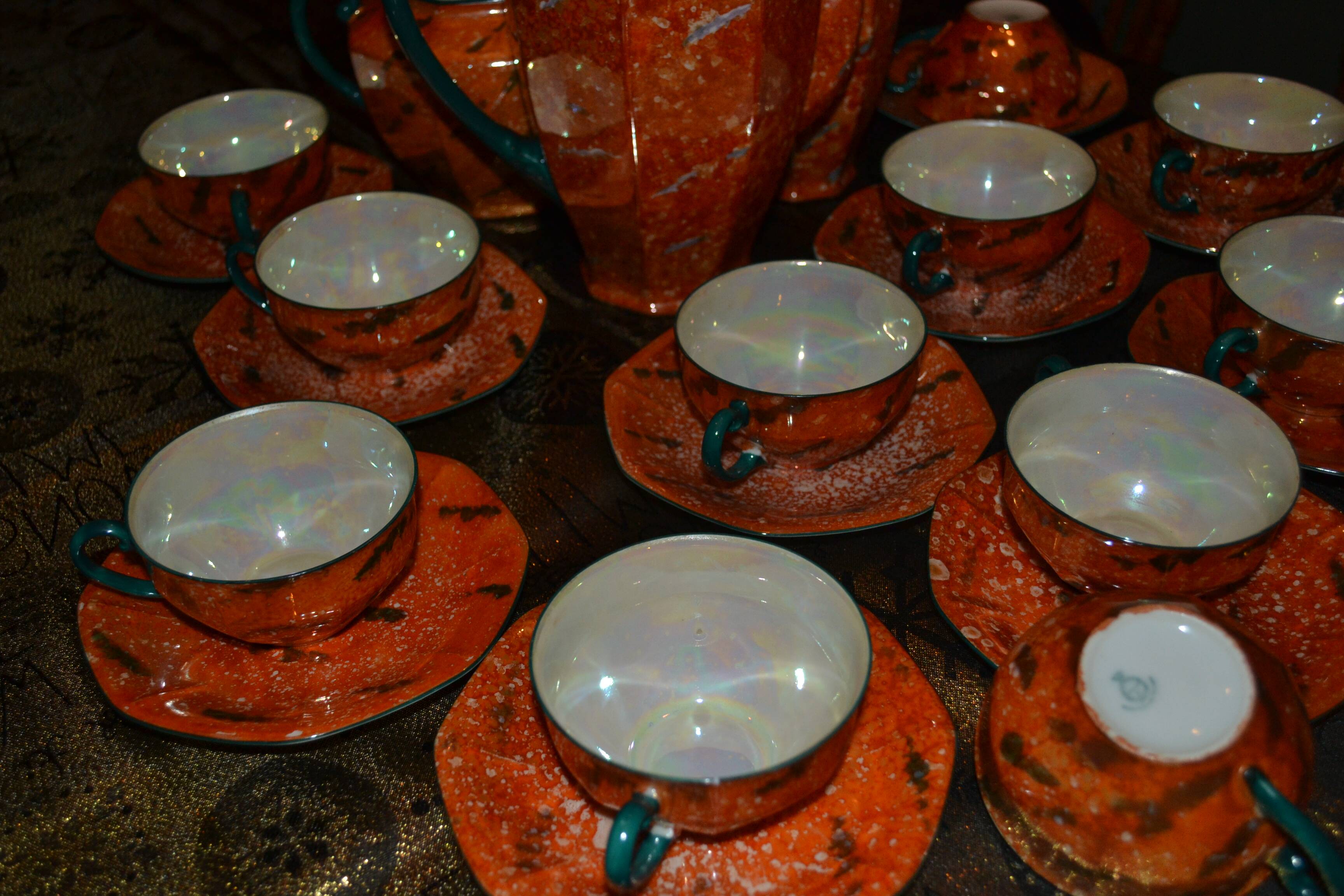 Union K porcelain coffee set