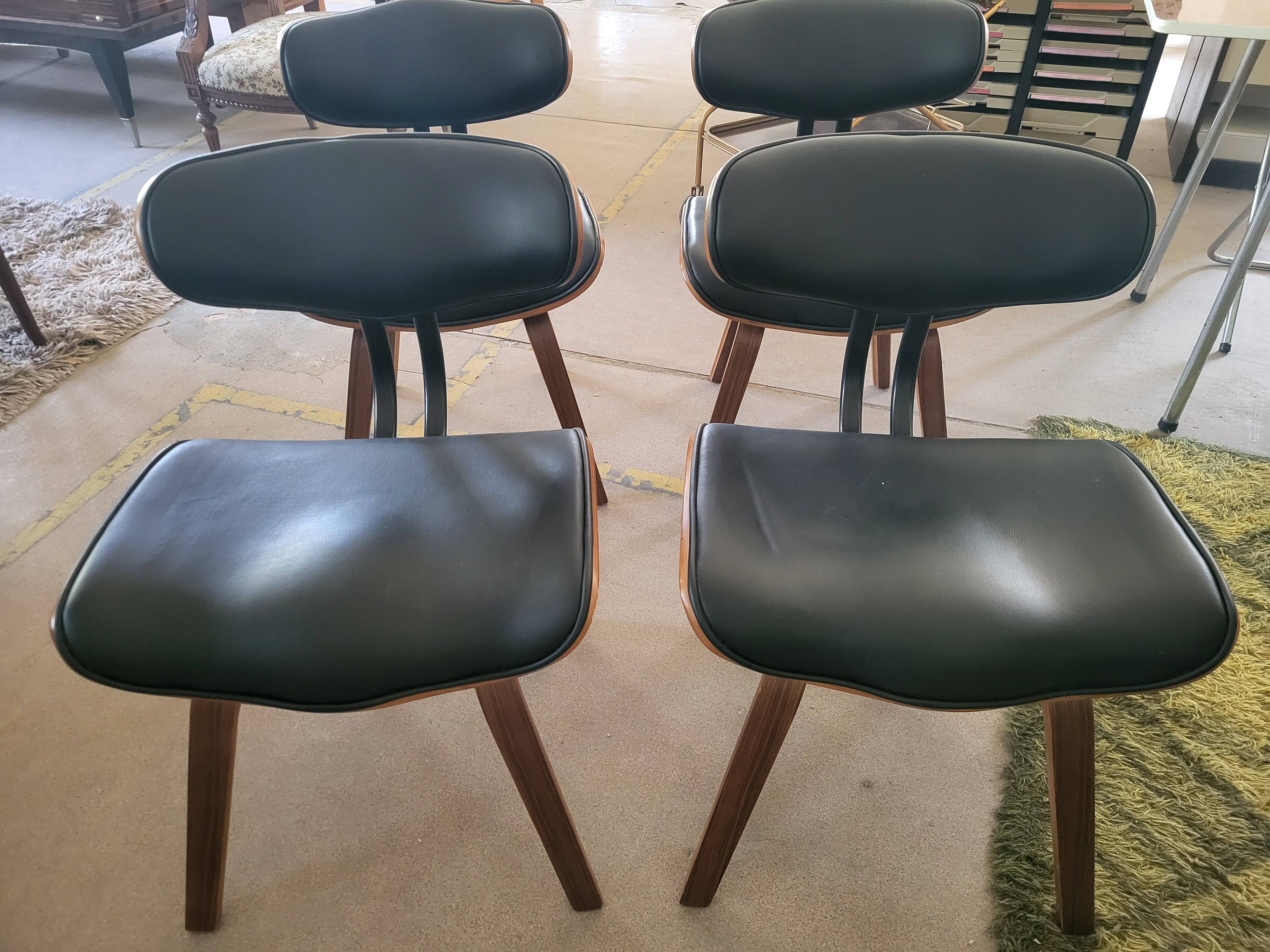 Lot de 4 chaises Dutchbone Black Wood