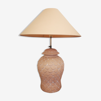 Terracotta lamp "CHAUMETTE Paris"