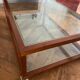Wood and glass coffee table