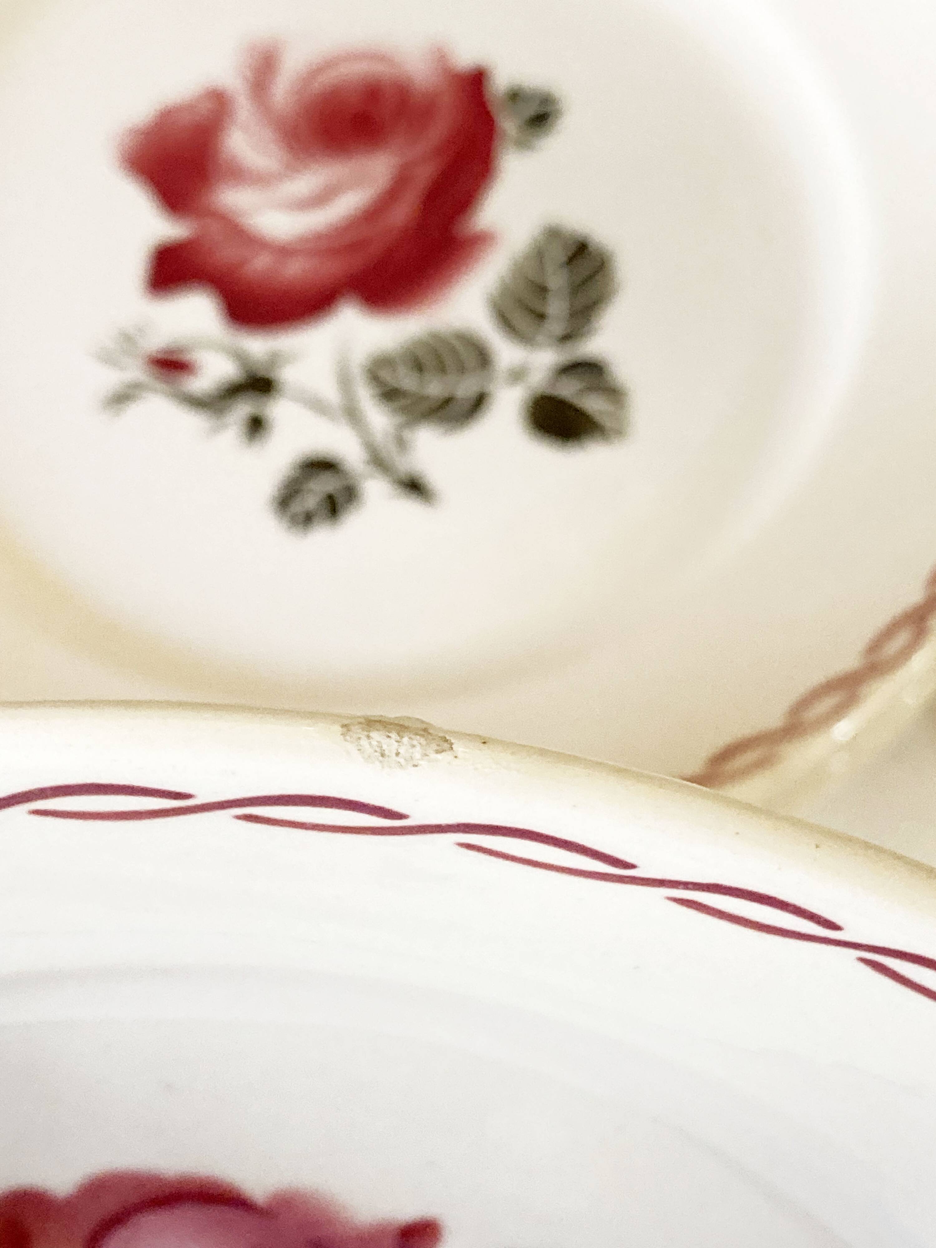 Serving plates, Germaine model, Badonviller