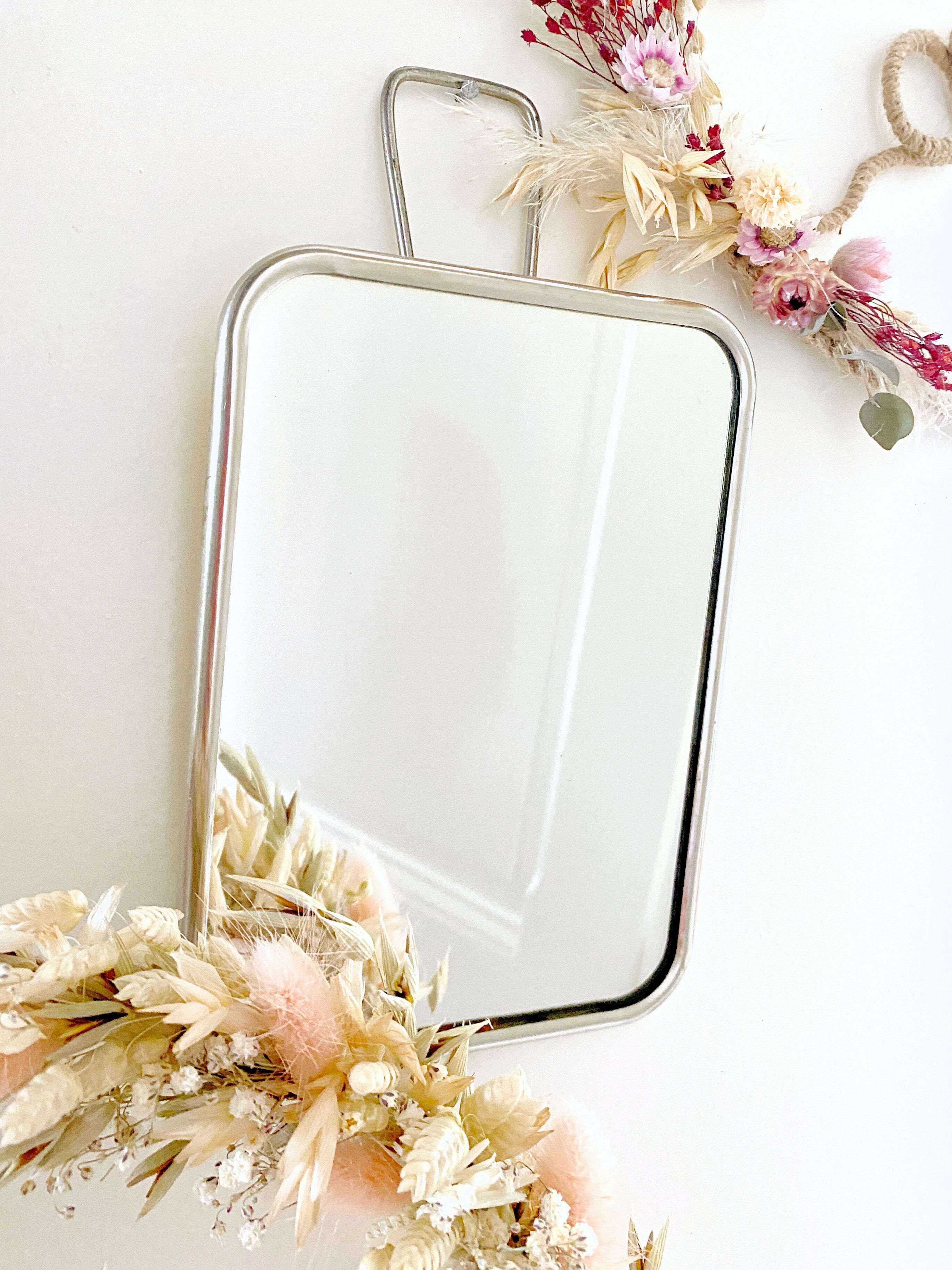 Rectangular barber mirror 18x13,5cm