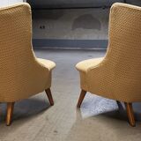 Armchair wing chair egg Barrel 50s modernist