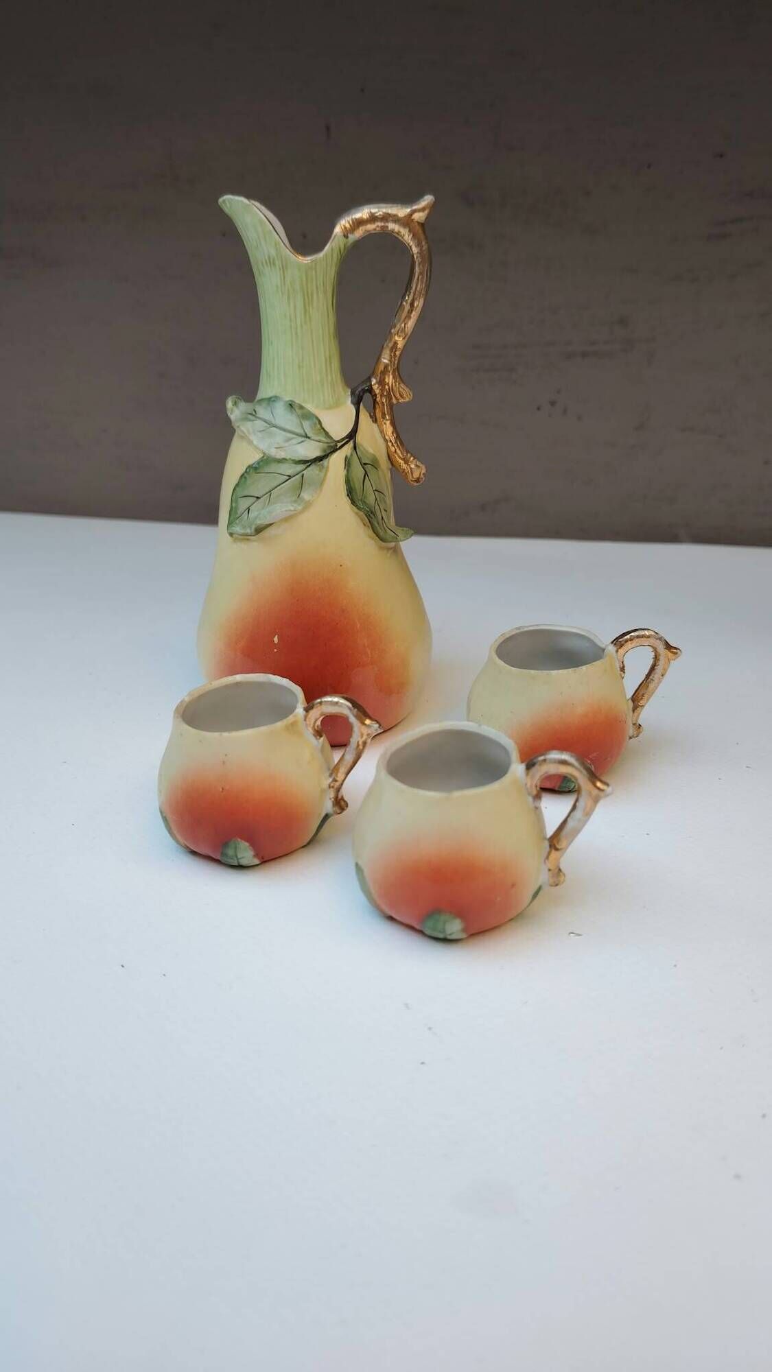 Liqueur service, pear shape