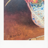 Oil on pink and glaïeuls