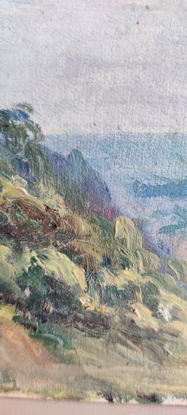 Painting on cardboard signed by Henri Coutant (1868-1935)