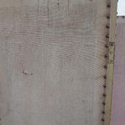 Paravent ancien 4 feuilles bois et tissu