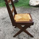 Suite of 6 wooden chairs  1940/1950