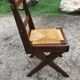Suite of 6 wooden chairs  1940/1950