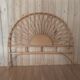 Bedhead and rattan nightstand