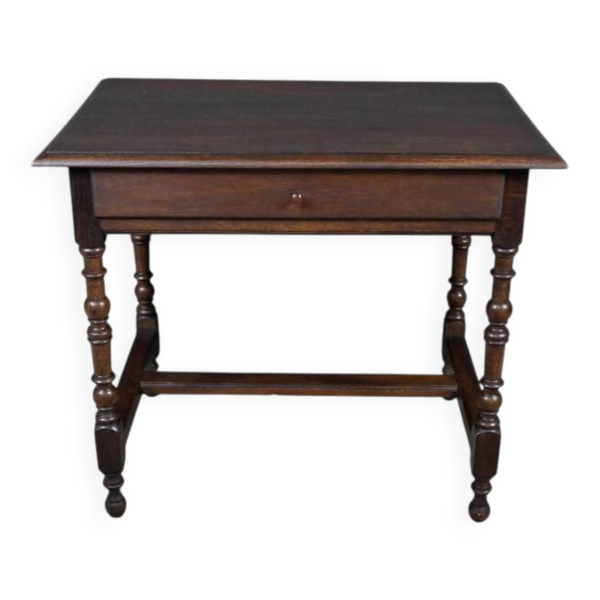 Petite table bureau en chêne, style Louis XIV – 2ème partie XIXe