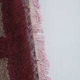 1980s Angora Gray Wool Shaggy Tulu Rug 3'8" X 6'10"