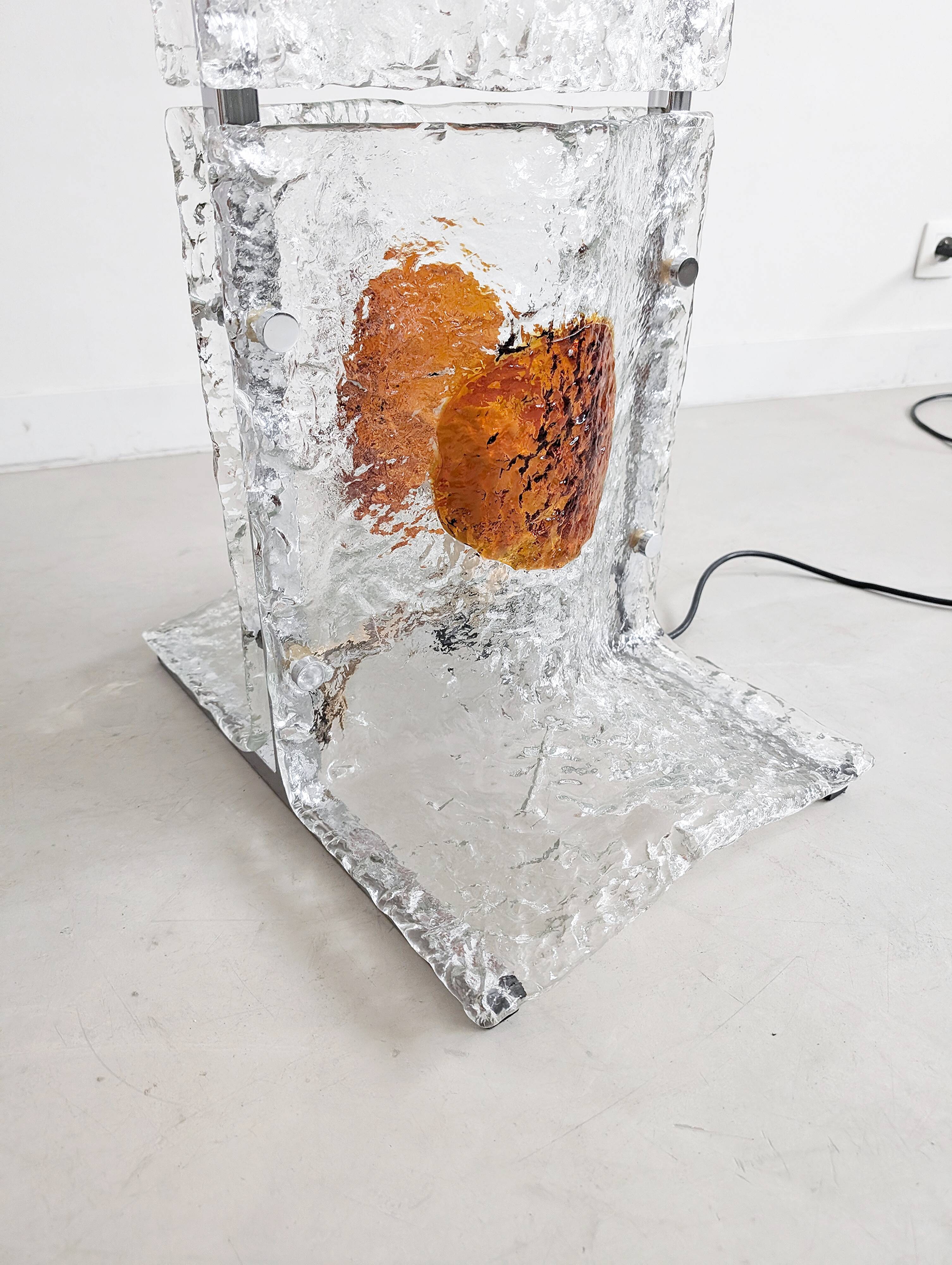 Murano floor lamp by Toni Zuccheri for A.V. Mazzega 1970s