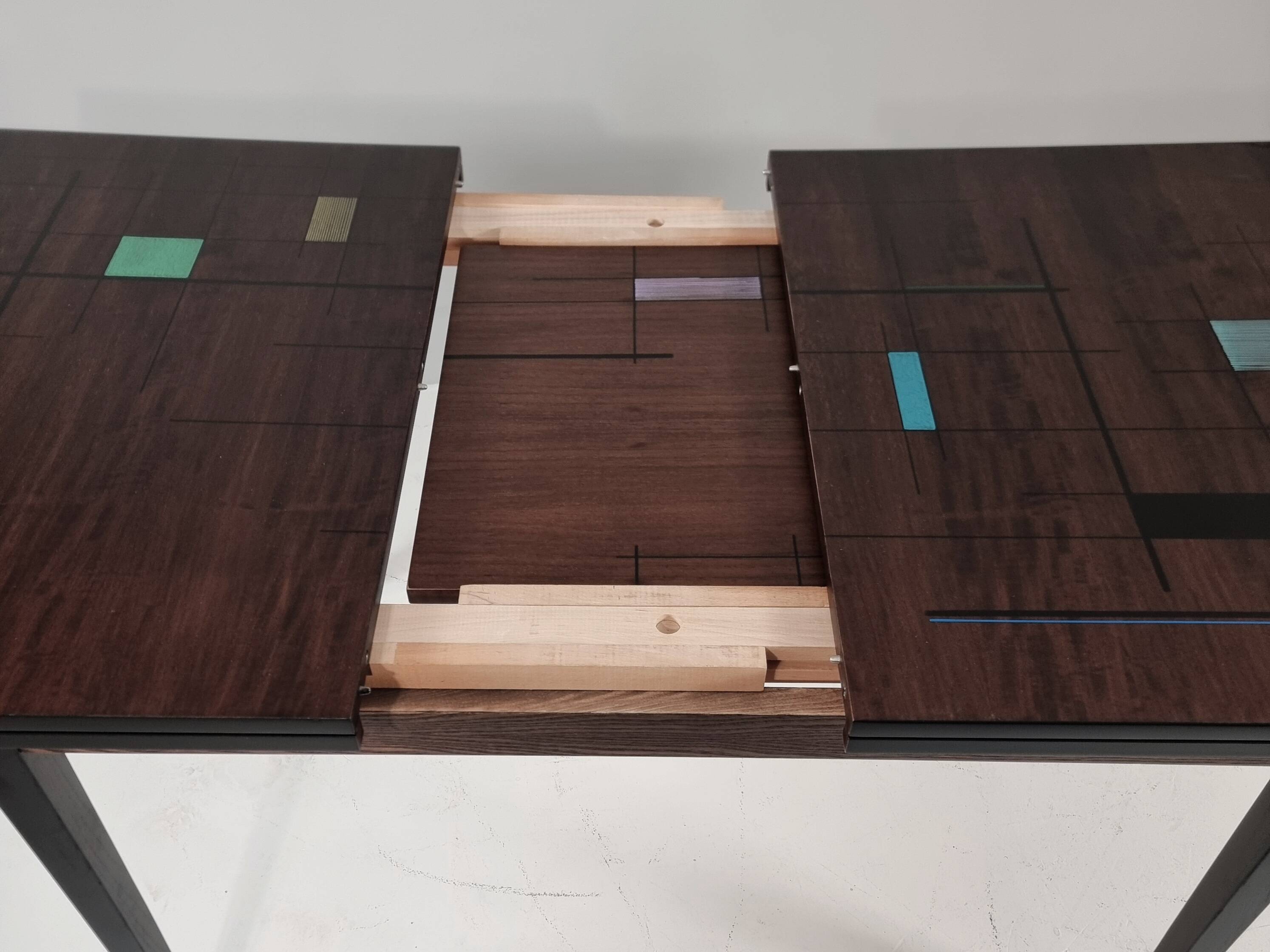 Vintage dining table in ash, 1970s