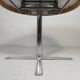 Vintage round dining table with a diameter of 100 cm, extendable to 135 cm, from the 1970s.