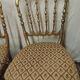 Paire de chaises en bois doré NIII