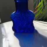 Vase bleu cobalt Skurf par Lars Hellsten