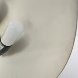 Aluminor lamp chrome metal and matt black design 80s