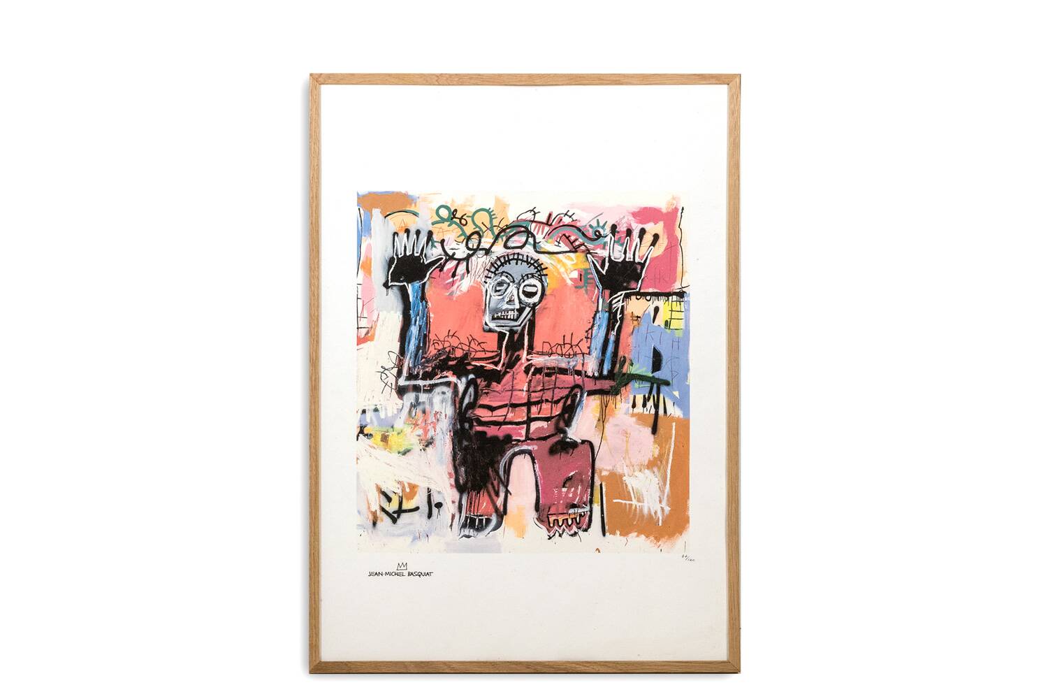 Jean-Michel Basquiat. Numbered color screenprint. 1990s