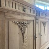 Magnificent antique buffet in solid oak – sandblasted / stripped
