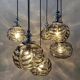 Vintage cascade pendant lamp – Oberglas Austria