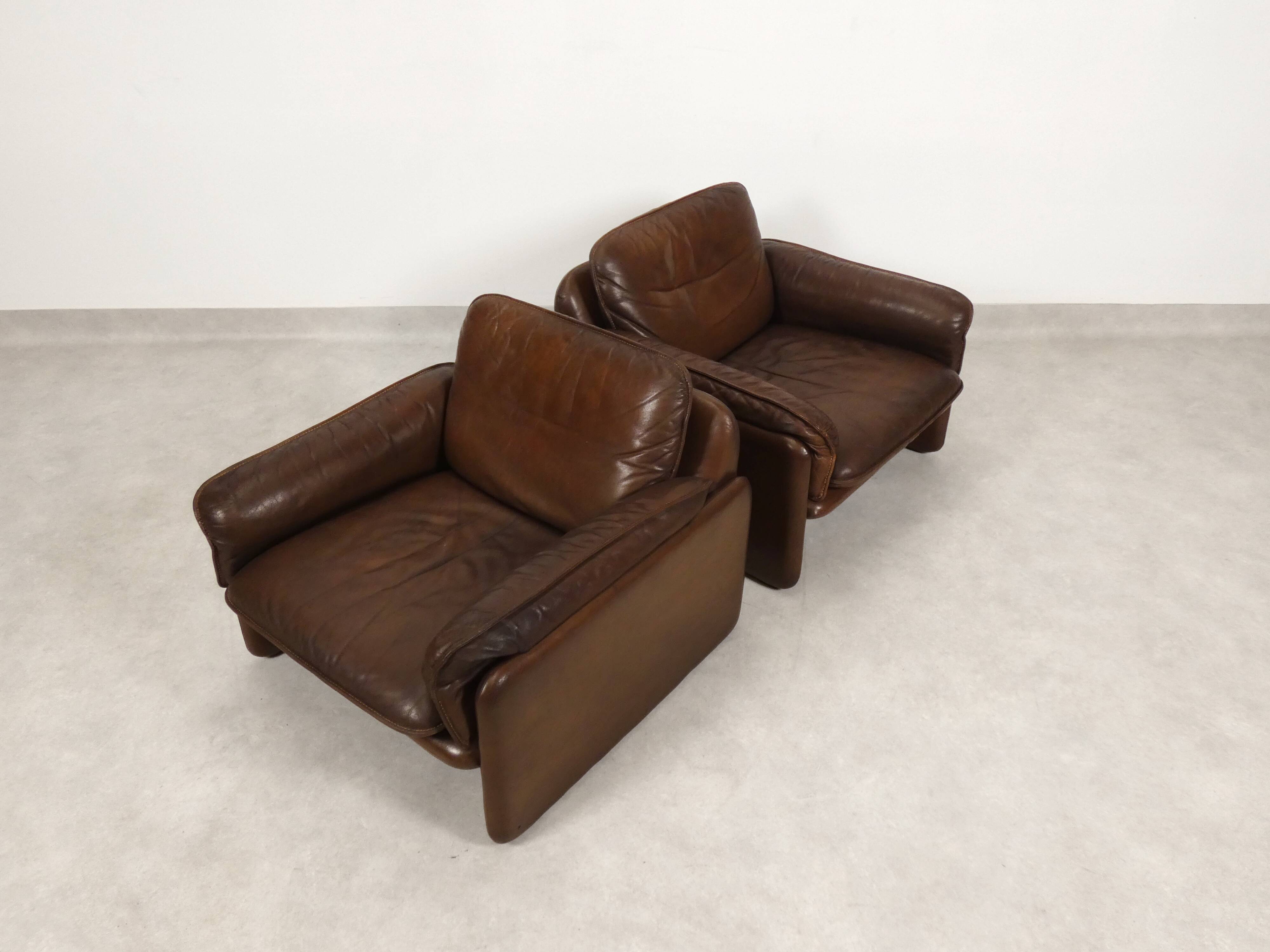 set of 2 De Sede DS61 fauteuils