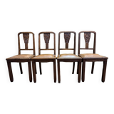 4 art deco chairs