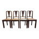 4 chaises Art Déco