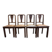 4 art deco chairs