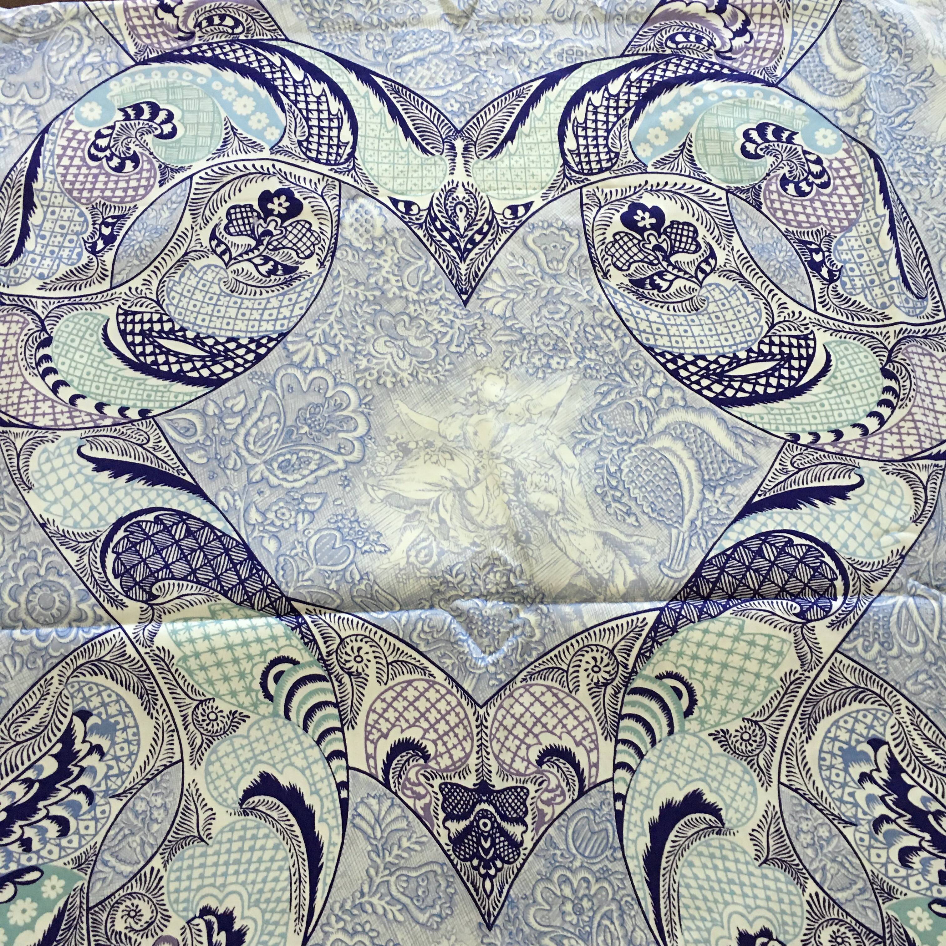 Trianon Blue Tablecloth 180x270 cm New Cotton Satin