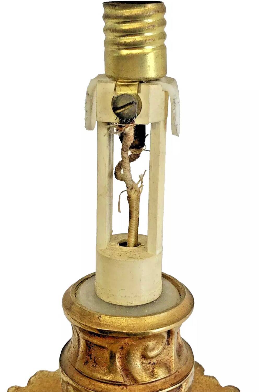 2 old Louis XVI style bronze wall lights